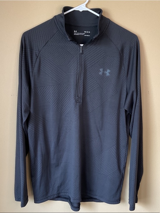Under Armour Other - Under Armour Men’s Charcoal Black Half-Zip Heat Gear Loose Pullover